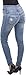 Eunina Women's High Waisted Stretch Skinny Denim Jeans Distress Light Wash