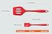 Set of 10 Pieces Silicone Kitchen Cooking Utensils With Hygienic Solid Coating,Heat Resistant Baking Spoonula,Brush,Whisk,Large and Small Spatula,Ladle,Slotted Turner and Spoon,Tongs,Pasta Fork Red