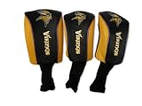 Minnesota Vikings 3 Pack Mesh Longneck Headcover Set
