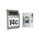 Produkt-Bild: Design Edelstahl LED Solar Hausnummer Haus Nummer #218