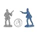 Civil War Soldier 102 Piece Playset: Bucket of 54mm Plastic Army Men and Accessories 1:32 Scale_s-4