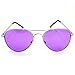 Enimay Mens The Hangover Bradley Cooper Colored Aviator Poker Sunglasses Purple