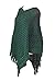 2LUV Women's Hooded Textured Pull Over Poncho W/Fringe Trim