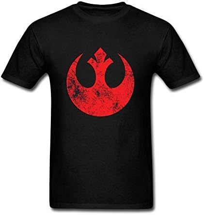 Hohon Designed Trendy NYC Star Wars Old Rebel Alliance T-shirt for Man Black M