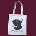 I love my Black Labrador Print Shoulder Tote Bag