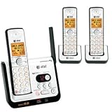 AT&T DECT 6.0 Black/Silver Digital 3-Handset Answering System (CL82309)