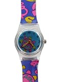 TimerMall OEM - Montre Enfants - Quartz - R??sine - Pointeurs cadran bleu Cercle Jaune Violet Regardez Jelly CartoonSport Watches