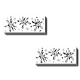 Instant Murals 8 Sheets Camouflage Splash Wall Transfers, Gray Instant Murals 8 Sheets Camouflage Splash Wall Transfers, Gray