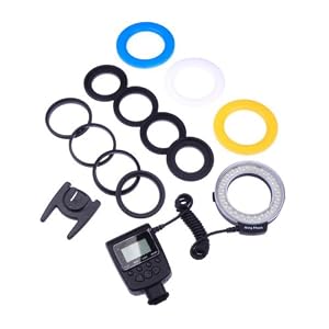 BestDealUSA RF-550D Marco LED Ring Flash LCD Display For Nikon Canon DSLR Camera New
