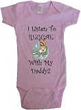 I LISTEN TO REGGAE WITH MY DADDY! - BigBoyMusic Baby Designs - White, Blue or Pink Onesie / Baby T-shirt