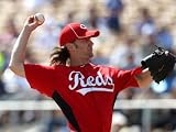 Cincinnati Reds v Los Angeles Dodgers, GLENDALE, AZ - MARCH 05: Bronson Arroyo Photographic Poster Print by Christian Petersen, 9x12