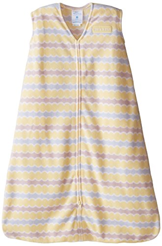 HALO SleepSack Micro-Fleece Wearable Blanket, Yellow Waves, Medium