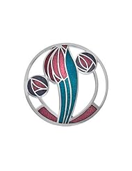 Sea Gems Silver Plated Mackintosh Brooch Gift Boxed