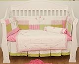 Carolina (Rose & Green)" Crib Bedding"