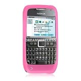 Premium Nokia E71 Silicone Skin Case Sleeve - Pink