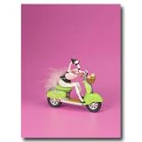 Pink Flamingo Rhinestone Cow Gal Christmas Ornament