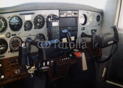 Wallmonkeys Peel and Stick Wall Decals - Cockpit - 24W x 17H Removable Graphic
