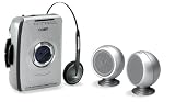 COBY CX-4912 AM/FM Stereo Cassette Player with Mini Stereo Speakers