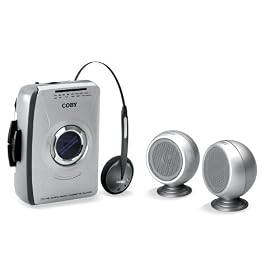 COBY CX-4912 AM/FM Stereo Cassette Player with Mini Stereo Speakers