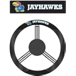 NCAA Kansas Jayhawks Poly-Suede Steering Wheel Cover