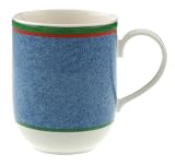 Villeroy & Boch Tipo Viva Blue 12-Ounce Mugs, Set of 6