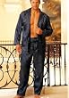 Shirley of Hollywood Charmeuse Stripe Pajama Set