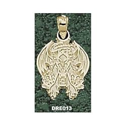 Drexel Univ Dragon Charm/Pendant -14K/10K, Stainless Steel or Gold Plated