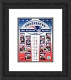 Framed 16-0 New England Patriots Photograph