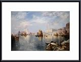 Venetian Grand Canal, Art Poster by Thomas Moran, with Metal Frame, poster size: 20