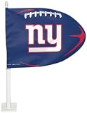 Giants WinCraft Football-Shaped Car Flag