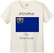 NEVADA - THE SILVER STATE - FLAG - BigBoyMusic Youth Designs - White T-shirt