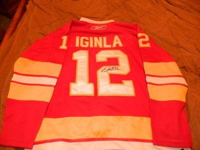 Jerome Iginla Signed Nhl Reebok Ccm Authentic Jersey Calgary Flames Sz52 Nwt Coa - Autographed NHL Jerseys