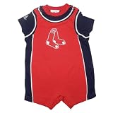 MLB Boston Red Sox Baby / Infant One-Piece Bodysuit / Romper / Onesie with Embroidered Logo - Red & Blue (Size: 24M)