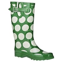 Women's Mod Dot Rain Boots - Olive
