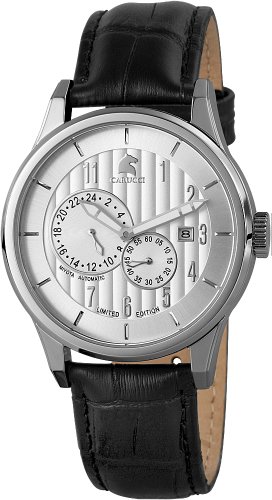 Carucci Watches Herren-Armbanduhr XL Analog Automatik Leder CA2190SL Preisvergleich