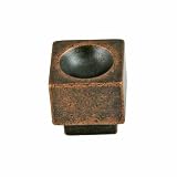 11/16 Square Antique Copper Cabinet Knob Lot of 25