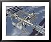 Computer Generated Image of the International Space Station Collections Framed Art Poster Print by Stocktrek Images, 31x25