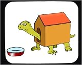 Mouse Pad with funny, humor, turtle, pet, animal, doghouse