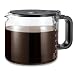 Medelco 12 Cup Glass Eurostyle Universal Replacement Carafe - Black