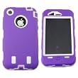 KingCase iPhone 3G & 3GS * Warrior Case * (Purple & White) 8GB, 16GB, 32GB - The ULTIMATE Protector ~ KingCase