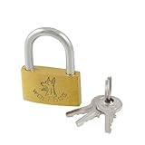 uxcell 南京錠 　ゴールドトーンメタル