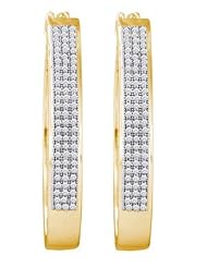 0.50CTW DIAMOND MICRO PAVE HOOPS
