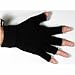 Mens Thinsulate 3M Thermal Fingerless Gloves Black M/L