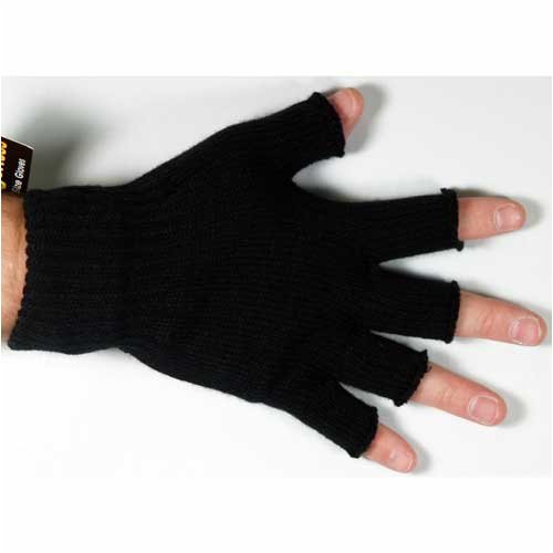 Mens Thinsulate 3M Thermal Fingerless Gloves 