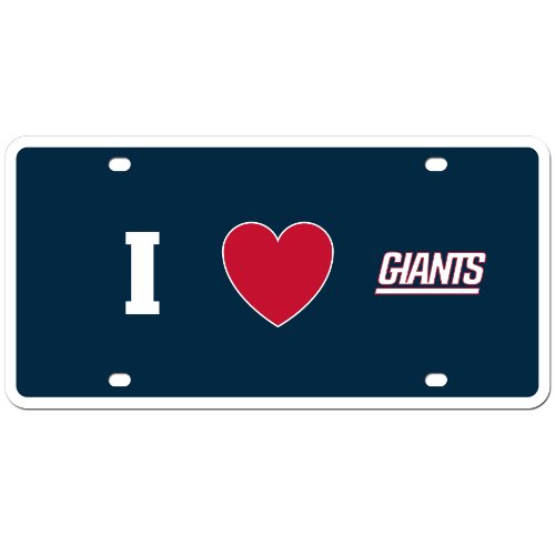 NFL New York Giants Styrene Plate- I Heart Style
