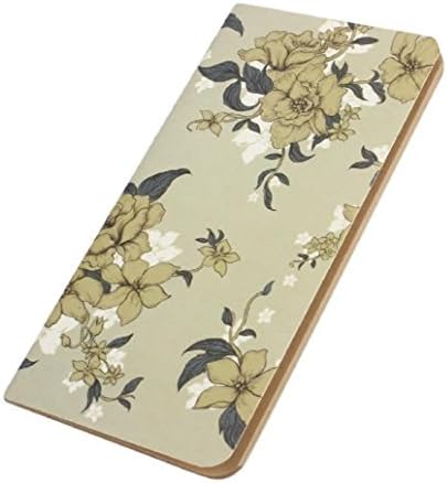 Geneic Vintage Leaf Cover Loose Leaf Blank Notebook Green (Gray)