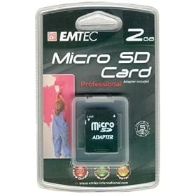 Emtec Memory Card Micro SD 2Gb (2-Pack)