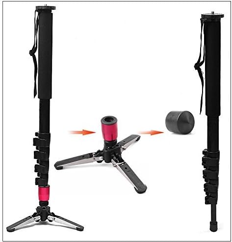 Aix Pro Alumninum Alloy Camera DSLR Unipod Monopod Flip Lock with 3 Legs Base Tripod