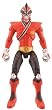 Bandai Year 2011 Power Rangers Samurai Series 4-1/2 Inch Tall Action Figure - Red Fire Mega Ranger with Sword and Fire Smasher Zanbato