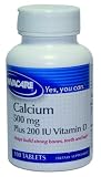 Invacare Calcium 500 mg w/ 200 IU Vitamin D (Oyster Shell) Tabl